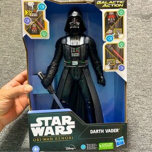 Star Wars DARTH VADER Interactive Action Figure Obi Wan Kenobi Galactic Action